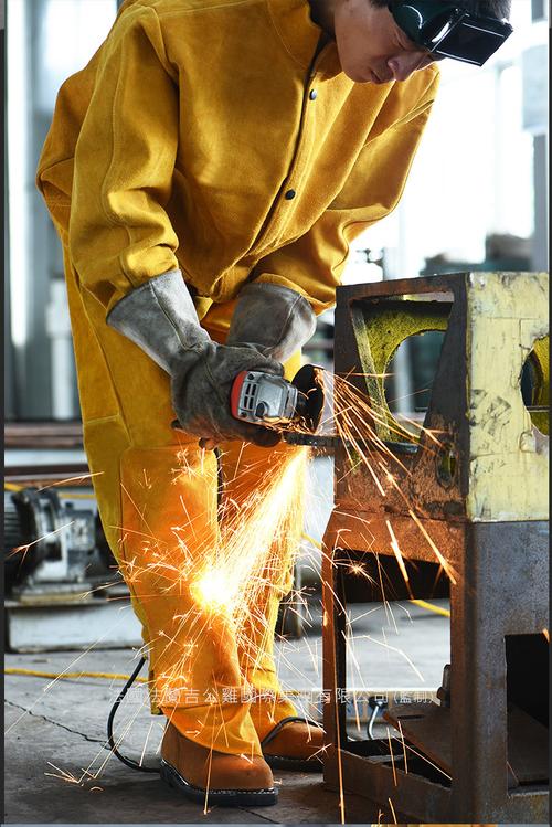 牛皮电焊服 防火钢铁冶炼电焊工作服套装 耐磨隔热劳保防护服